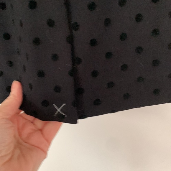 Ann Taylor pencil skirt with velvet polka dots - Picture 5 of 8
